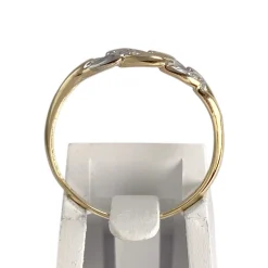 Bague d'occasion 2 tons or 750
