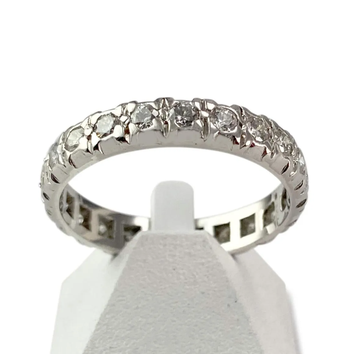 Bague d'occasion tour complet platine 950 diamants