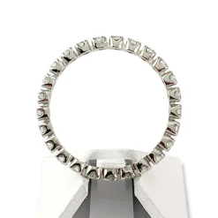 Bague d'occasion tour complet or 750 blanc diamants