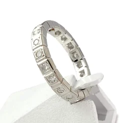 Bague d'occasion tour complet or 750 blanc diamants