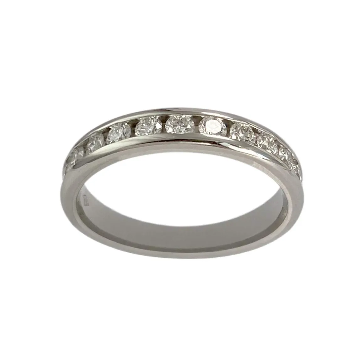 Bague d'occasion VAN BRILL or 750 blanc diamants