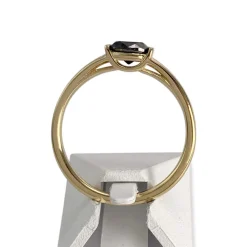 Bague Glamira d'occasion or 750 jaune diamant noir traité
