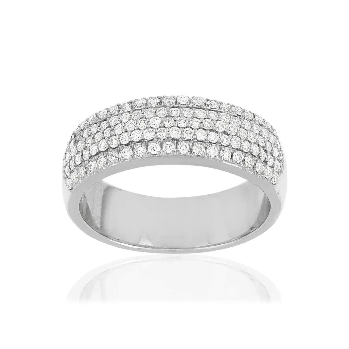 Bague MATY Or 750 blanc diamants