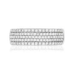 Bague MATY Or 750 blanc diamants