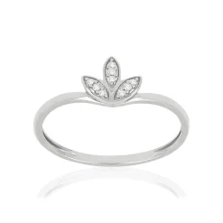 Bague MATY Or blanc 375 Diamants