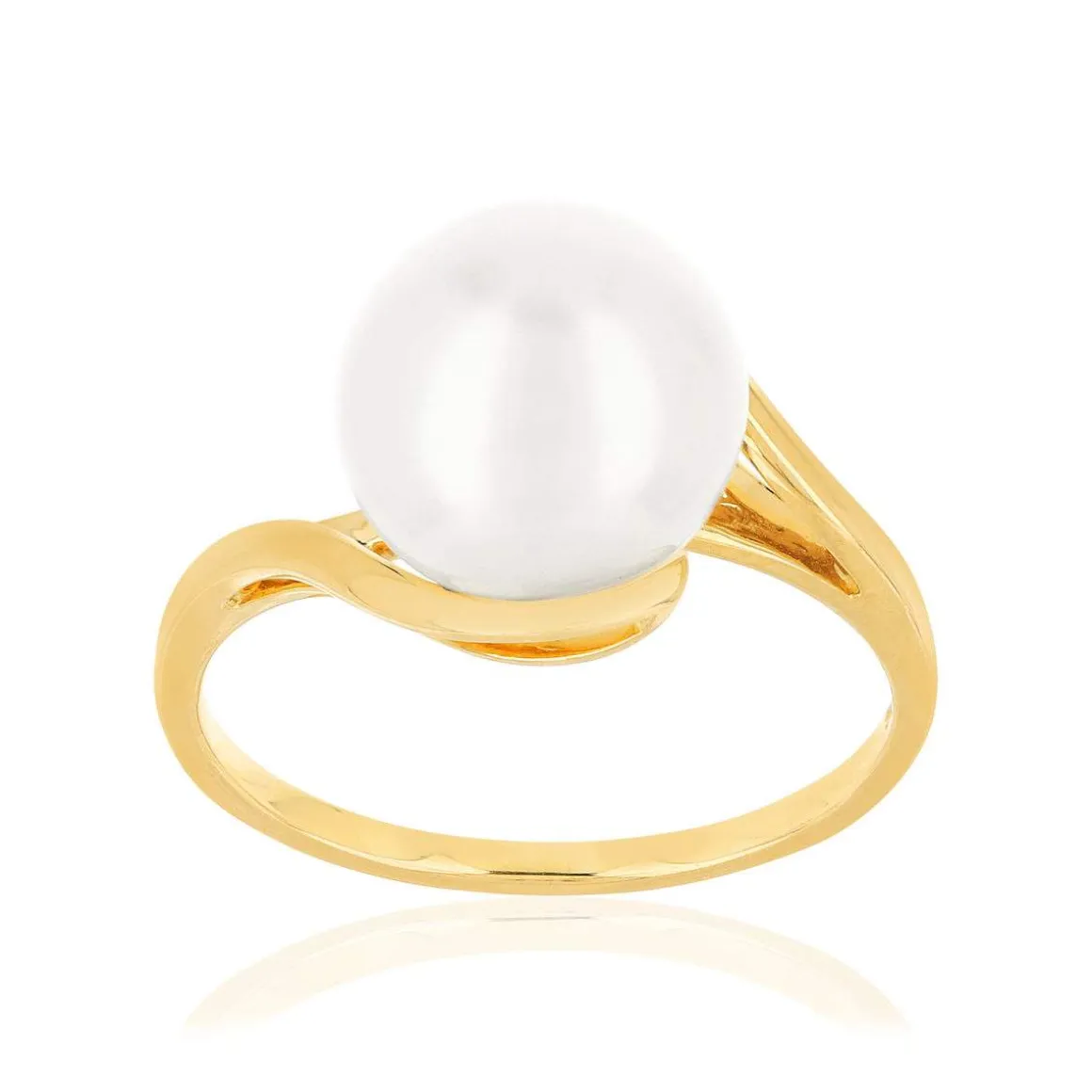 Bague MATY Or 375 jaune Perle de culture de Chine