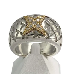 Bague MAUBOUSSIN d'occasion argent gris diamants