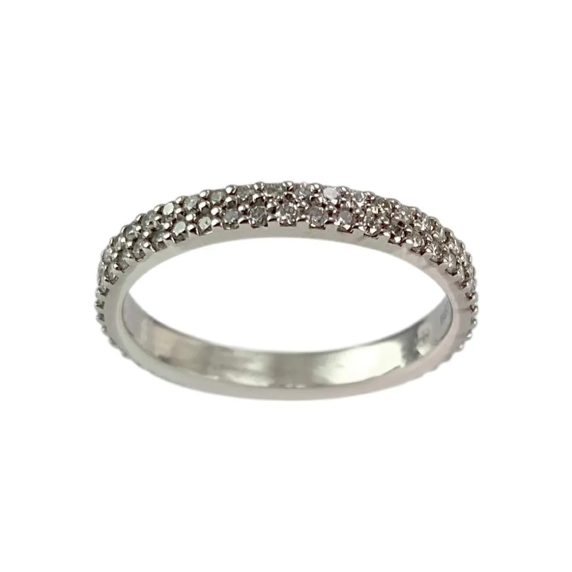 Bague MAUBOUSSIN d'occasion or 750 blanc diamants