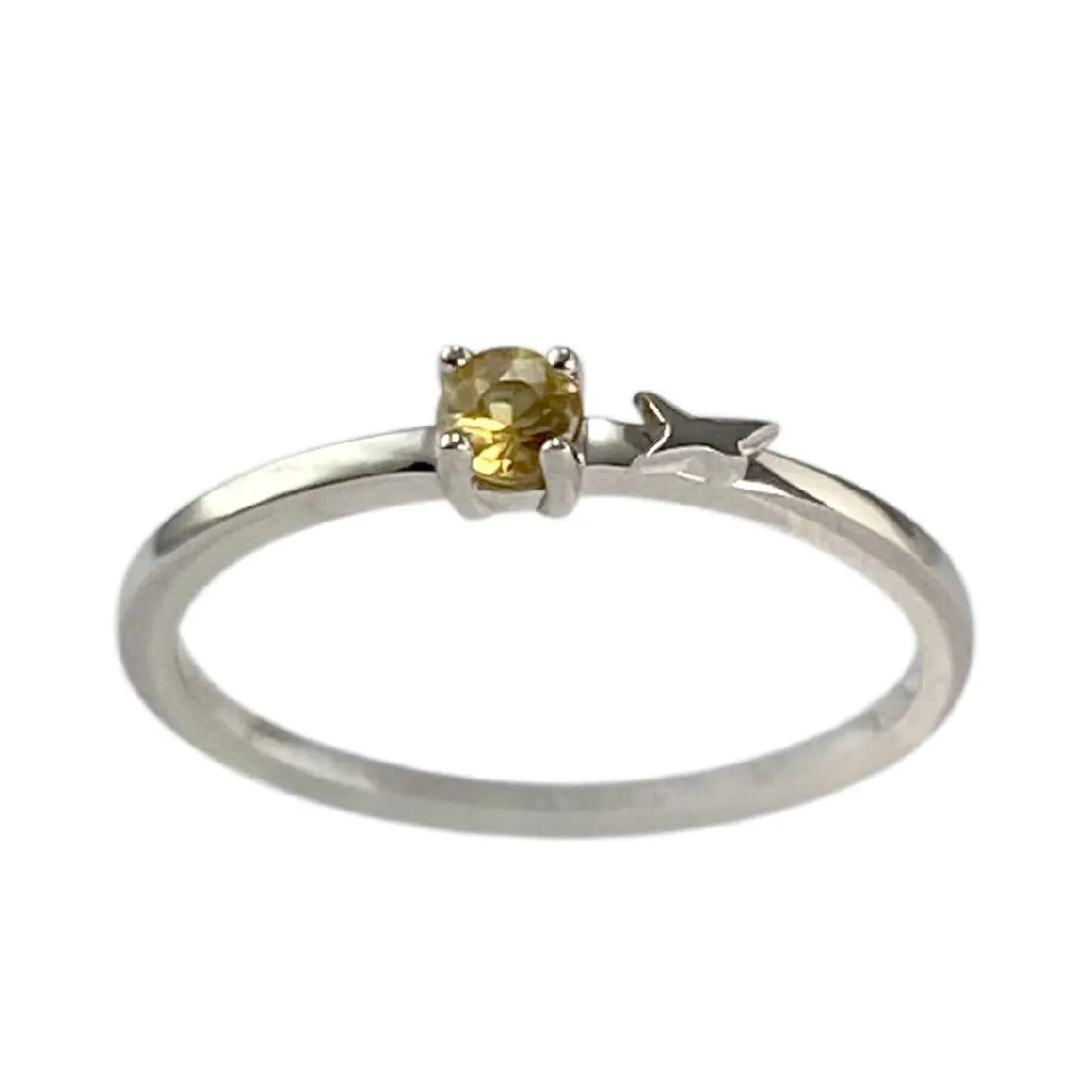 Bague MAUBOUSSIN d'occasion or 750 blanc saphir jaune