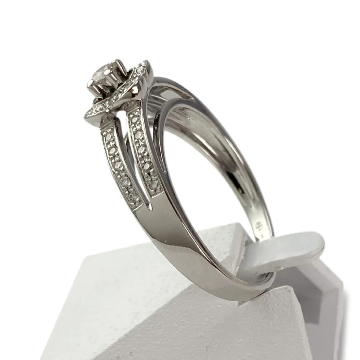 Bague MAUBOUSSIN d'occasion or 750 blanc diamant