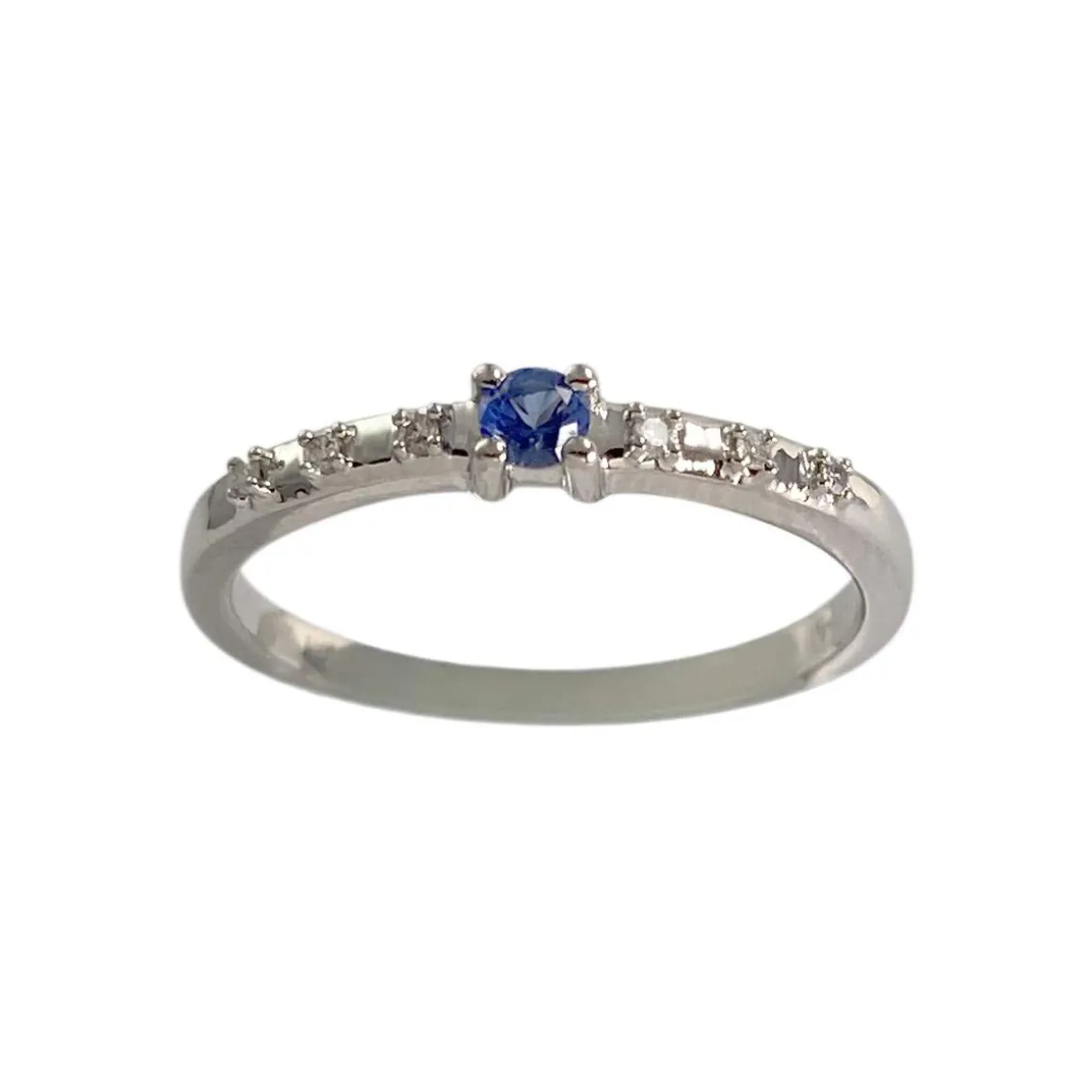 Bague MAUBOUSSIN d'occasion or 750 blanc diamants saphir