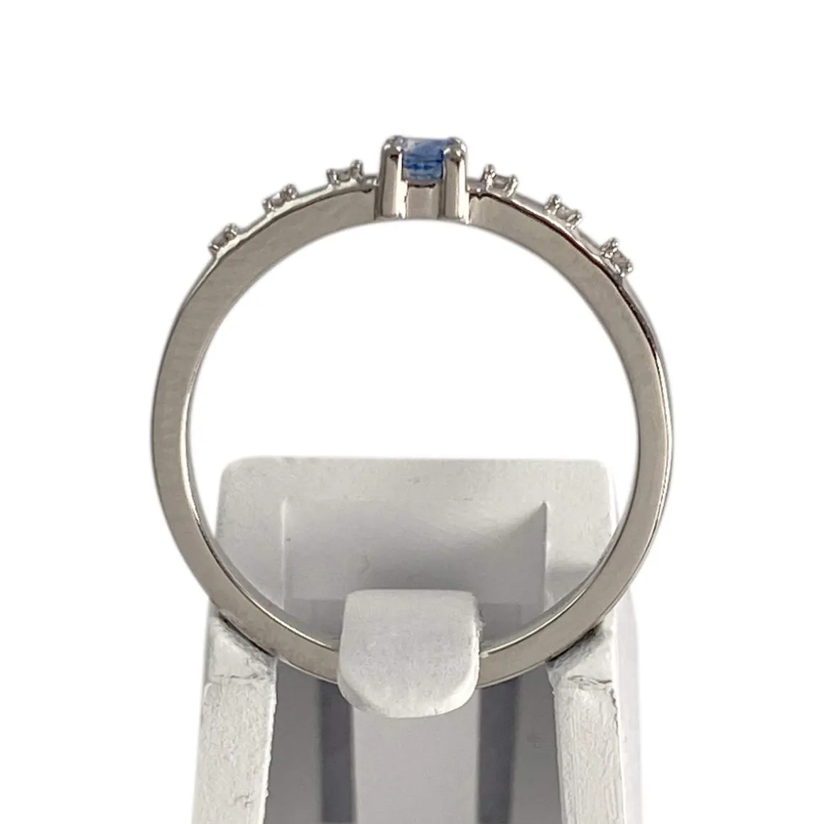Bague MAUBOUSSIN d'occasion or 750 blanc diamants saphir