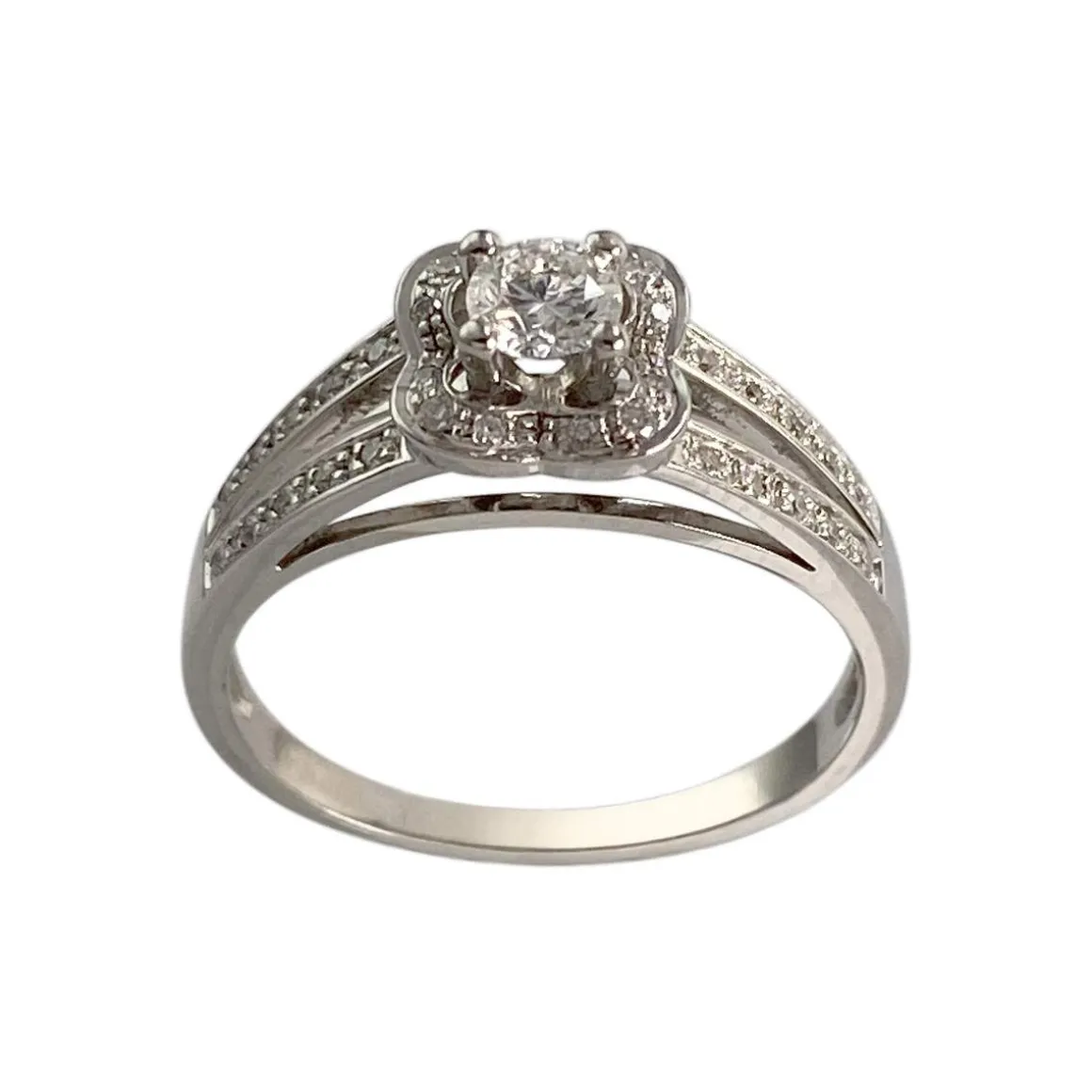 Bague MAUBOUSSIN d'occasion or 750 blanc diamants