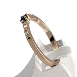 Bague MAUBOUSSIN d'occasion or 750 jaune diamant saphir