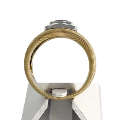 Bague MAUBOUSSIN d'occasion  or 750 2 tons  diamants, saphir