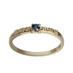 Bague MAUBOUSSIN d'occasion or 750 jaune saphir diamant