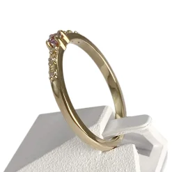Bague MAUBOUSSIN d'occasion or 750 jaune diamant saphir