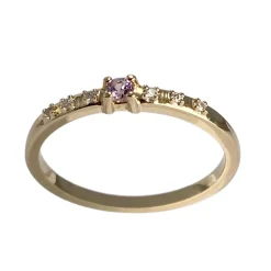 Bague MAUBOUSSIN d'occasion or 750 jaune diamant saphir