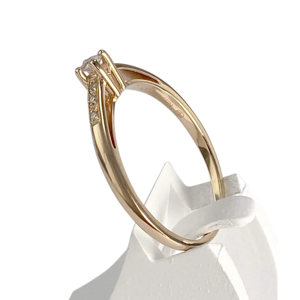 Bague MAUBOUSSIN d'occasion or 750 rose diamants