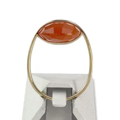 Bague Morganne Bello d'occasion or 750 jaune cornaline