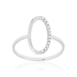Bague or 375 blanc blanc diamants