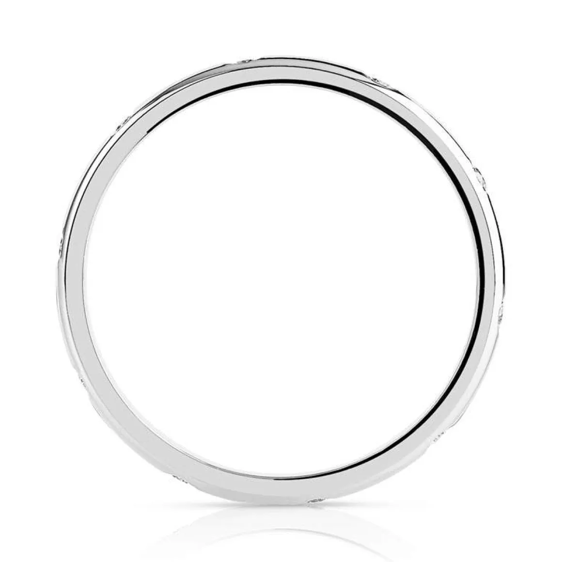 Bague or 375 blanc diamant