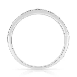 Bague or 375 blanc diamants