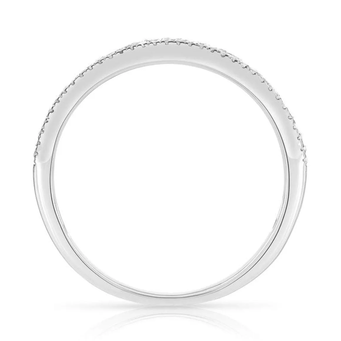 Bague or 375 blanc diamants