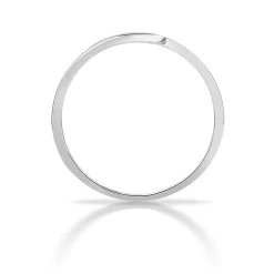 Bague or 750 blanc diamants