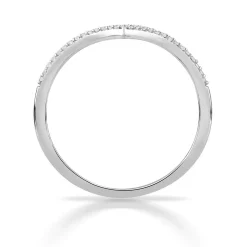 Bague or 750 blanc diamants