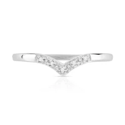 Bague or 375 blanc 