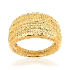 Bague or 375 finement ajourée