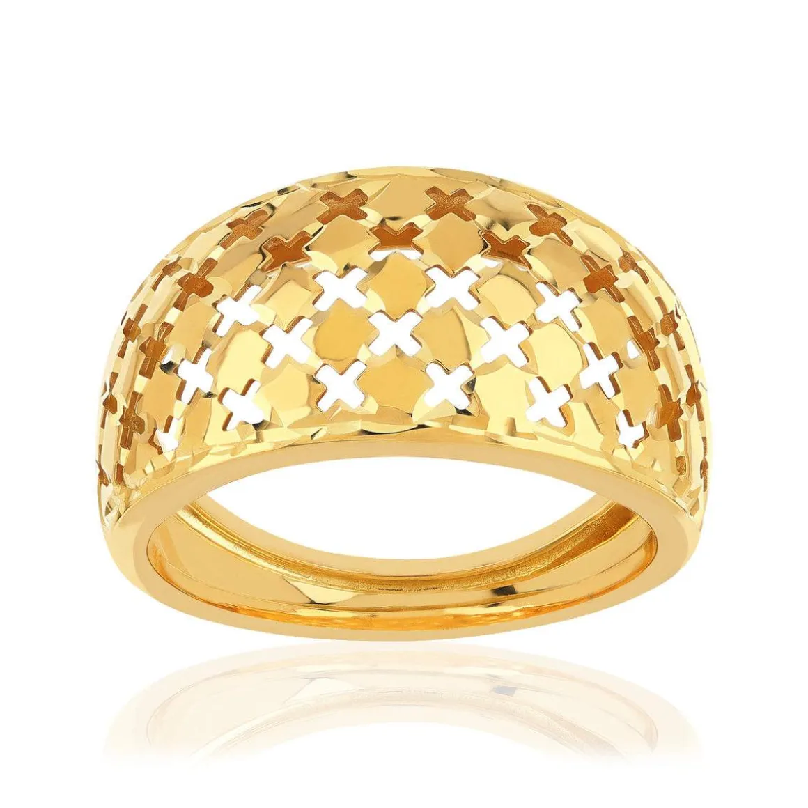 Bague or 375 jaune