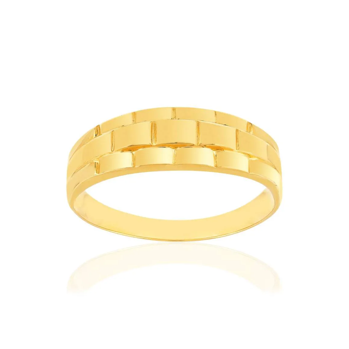 Bague or jaune 375