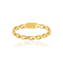 Bague or 375 jaune