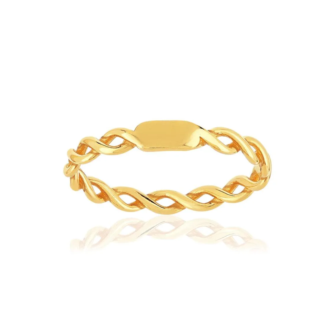 Bague or 375 jaune