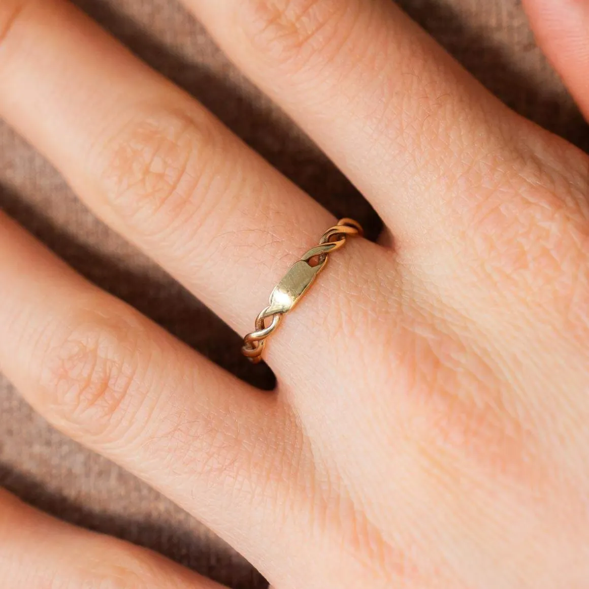 Bague or 375 jaune