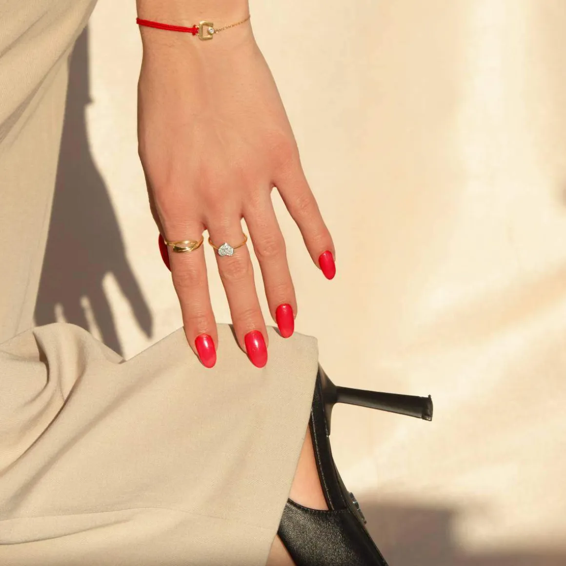 Bague or 750 jaune diamants