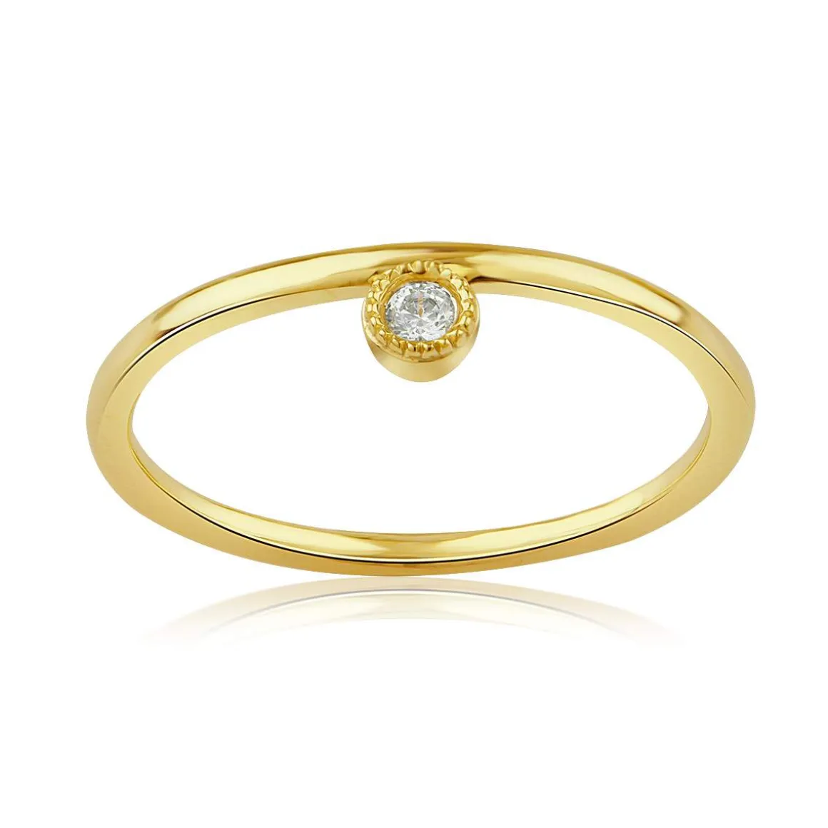 Bague or 375 jaune diamants
