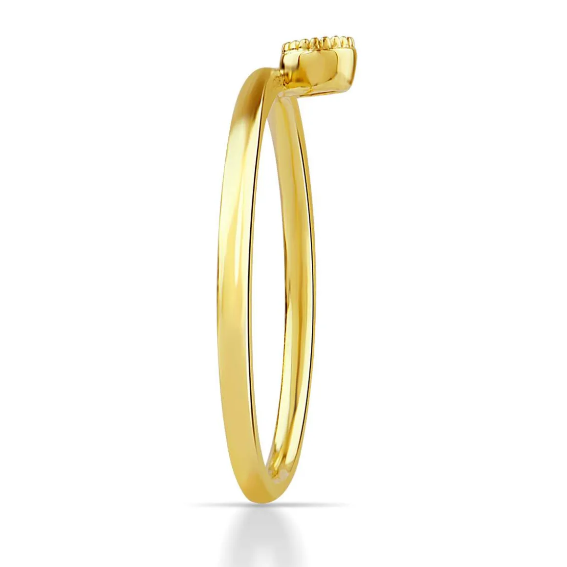 Bague or 375 jaune diamants