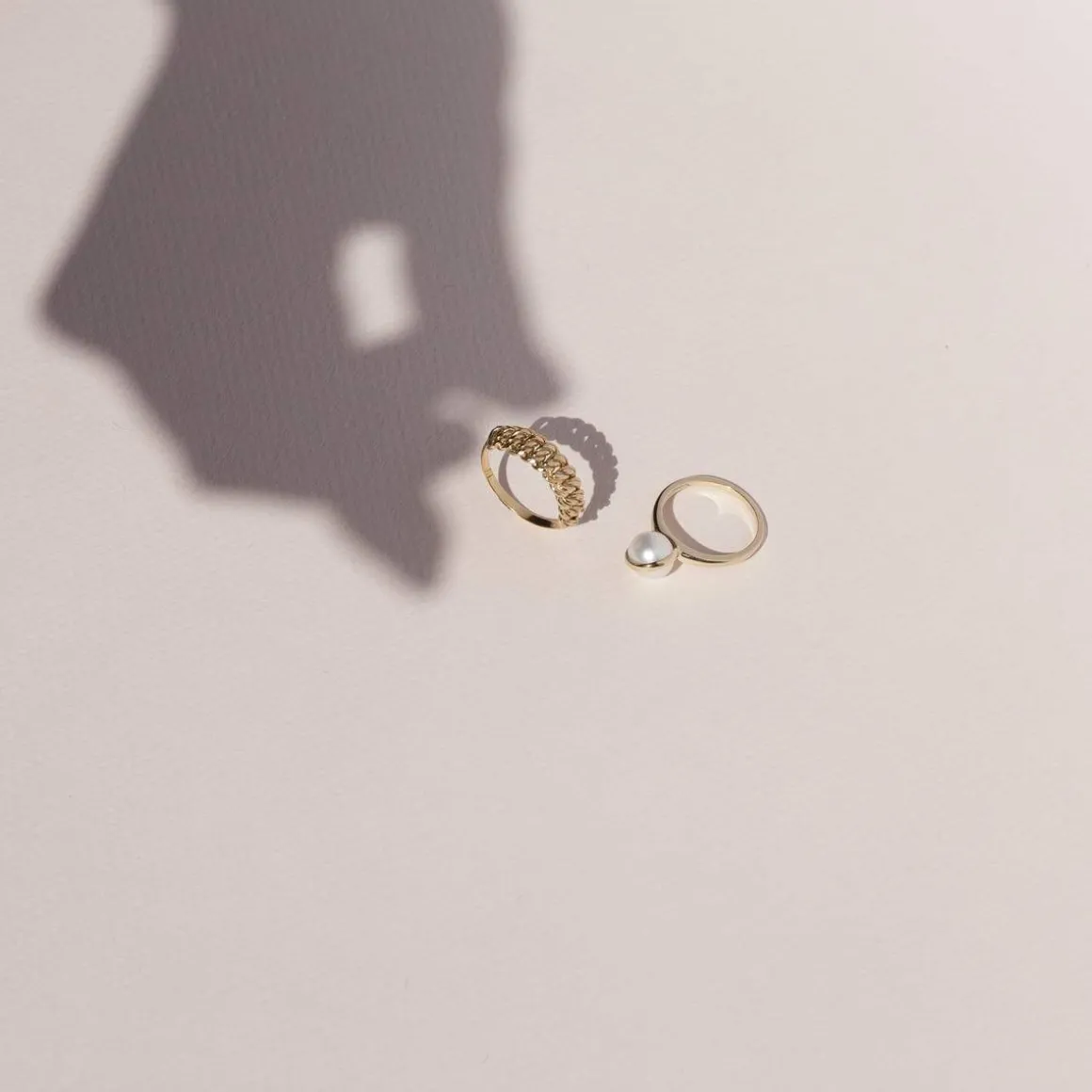 Bague or 375 jaune perle de culture de Chine