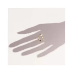 Bague or 375 jaune perle de culture de Chine