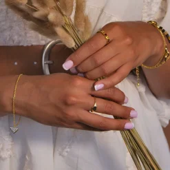 Bague or 375 jaune pierres fines