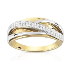 Bague 2 ors 375 diamants