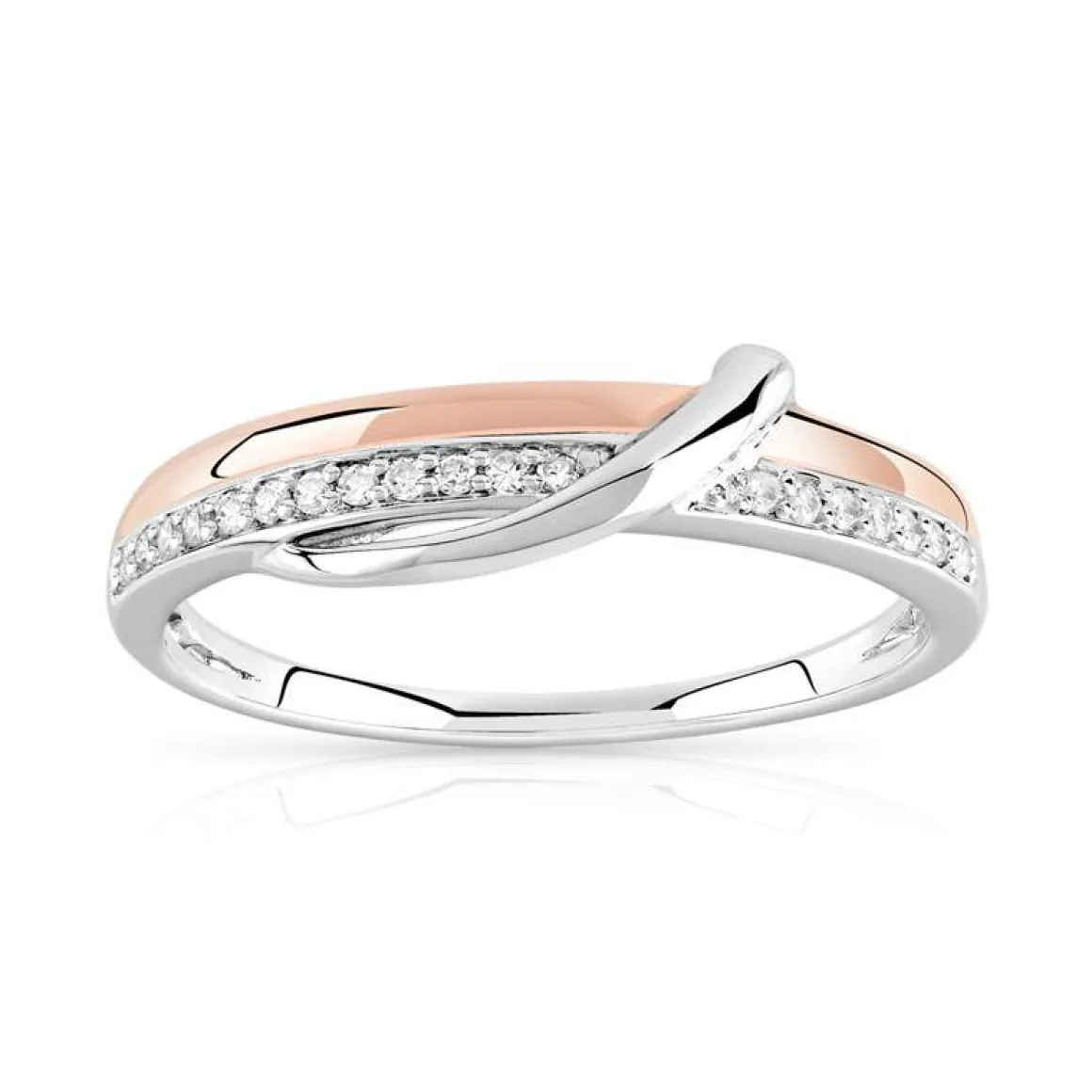 Bague 2 ors 375 diamants