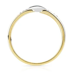 Bague 2 ors 375 émeraudes et diamants