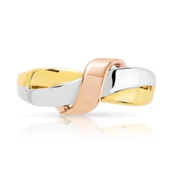 Bague 3 ors 750 noeud