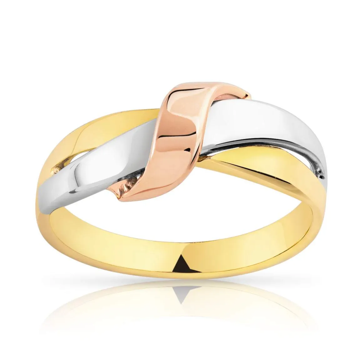 Bague 3 ors 750 noeud