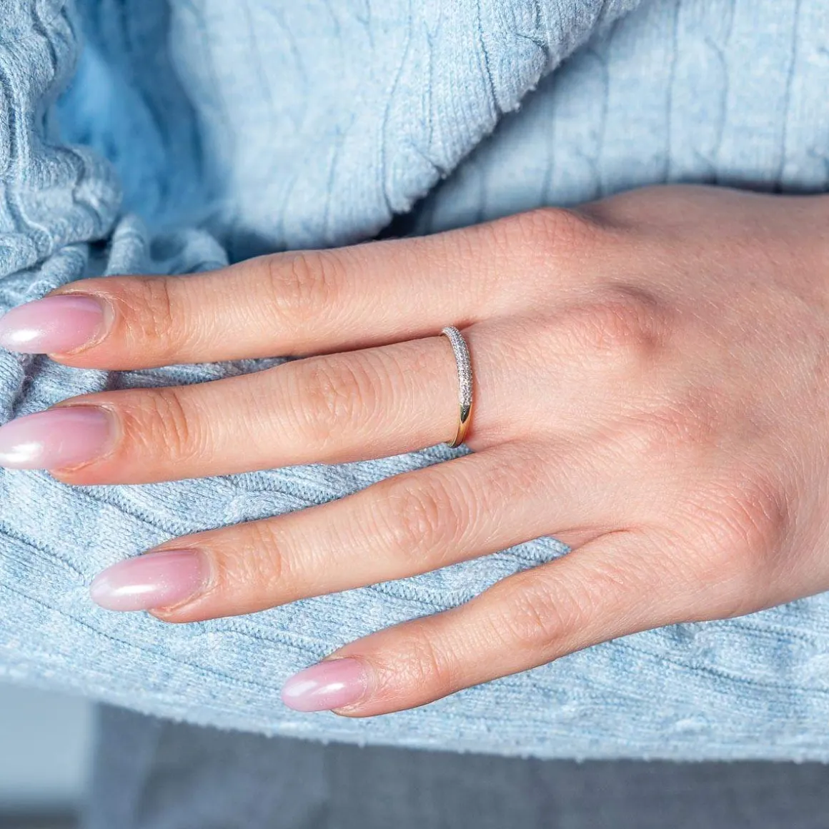 Bague or 750 2 tons diamants