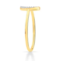 Bague or 750 2 tons diamants